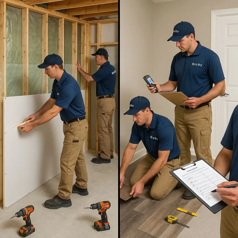 Repairs and Reconstruction process in Northampton, PA